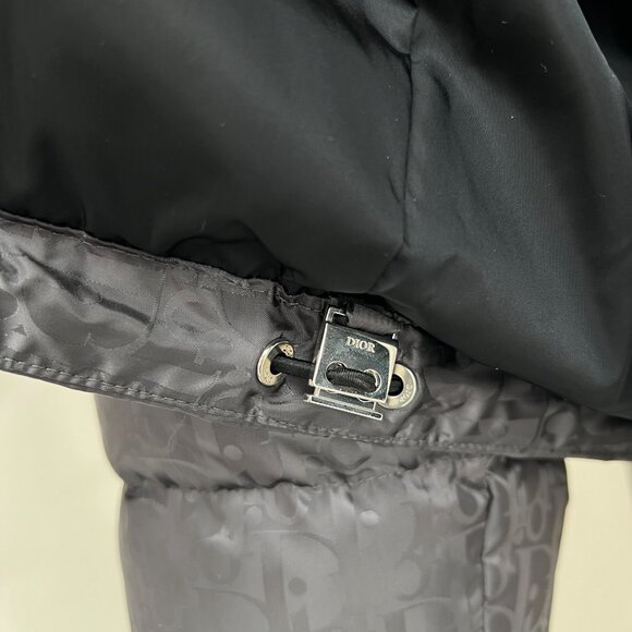 DIOR Gray Oblique Logo Monogram Technical Puffer Down Jacket Men's size 52/XL - Picture 14 of 15